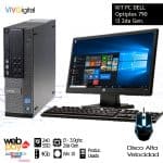 KIT | PC DELL OPTIPLEX 790 USADO | TECLADO + MOUSE + MONITOR USADO 19" | 4gb Ram | Intel i3 2da Gen | 240GB Disco SSD ALTA VELOCIDAD