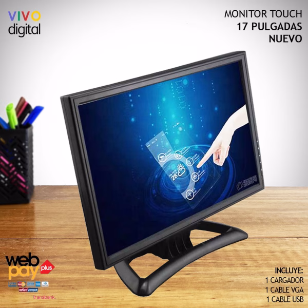 TFT-LED MONITOR MONITOR TOUCH NUEVO  | 17 PULGADAS | HDMI - VGA