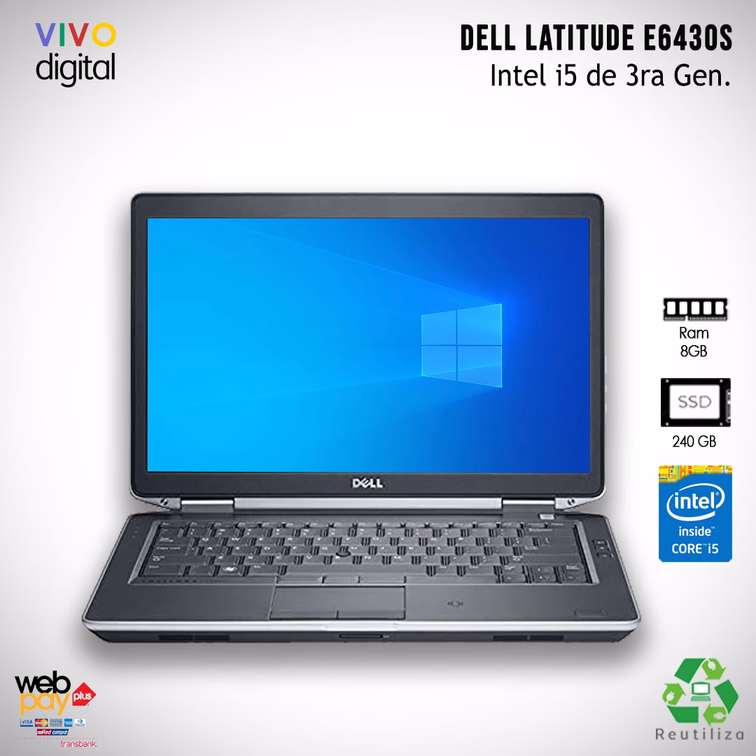 Notebook Dell Latitude 6430s Notebook Dell Latitude usado, 8gb de ram, 240GB Disco SSD