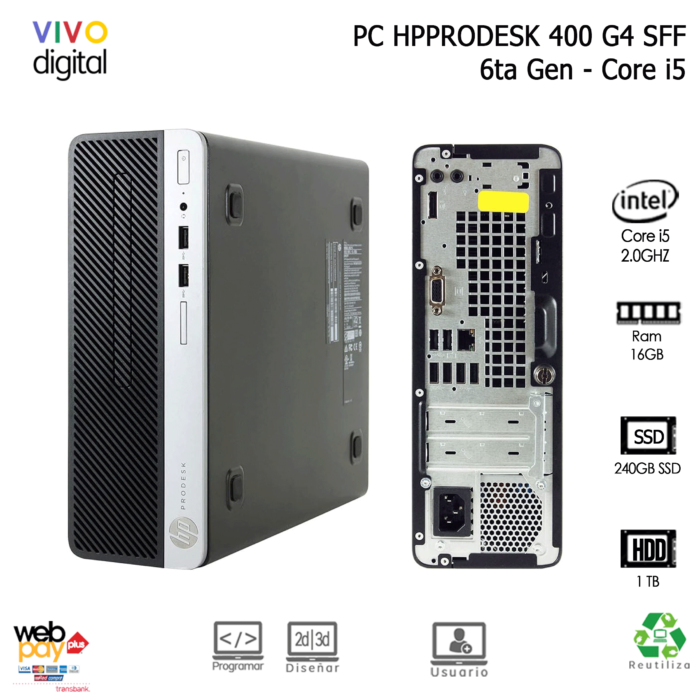 HP ProDesk 400 G4 Small Form Factor PC   Einrichtungs  und Benutzerhandbücher | HP