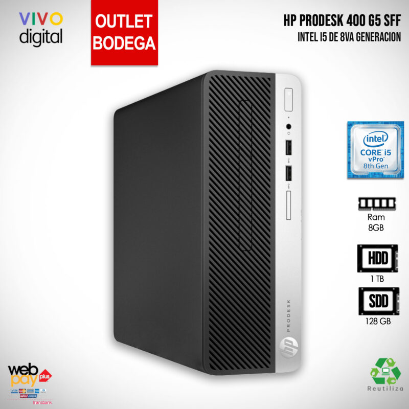 PC De Sobremesa HP ProDesk 400 G5 SFF - Intel Core I3 8ª Gen, 16GB