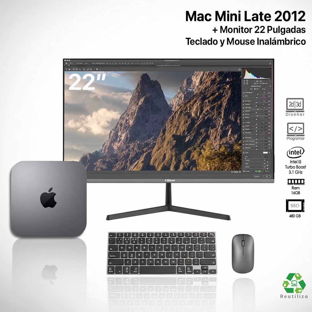 KIT Mac Mini 2012 Monitor 22 pulgadas KIT Mac Mini 2012 Monitor 22 pulgadas