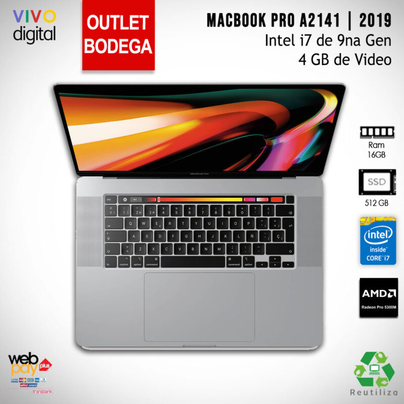 Macbook Pro A2141 2019 i7 9na generacion