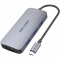 Hub Docking HIKSEMI USB-C DS801 8 en 1: 1 HDMI 4K 1 VGA x3 USB-A 3.0 1 USB-C 1 SD 1 microSD - HS-HUB-DS801