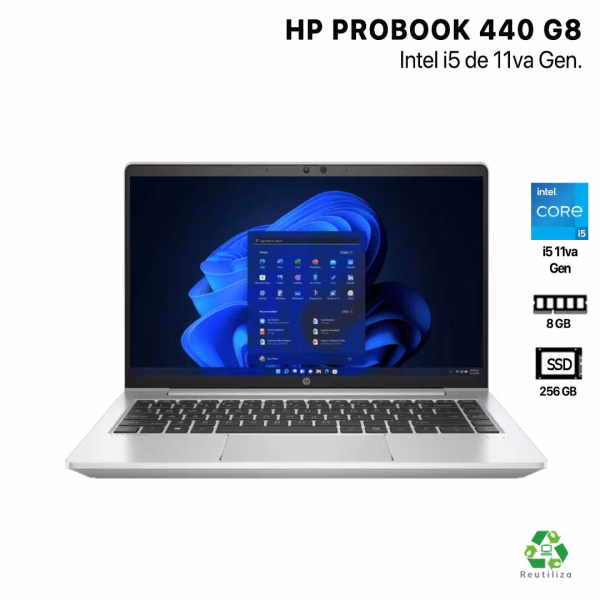 HP ProBook 440 G8 i5 11va generacion 256GB SSD 8GB Ram