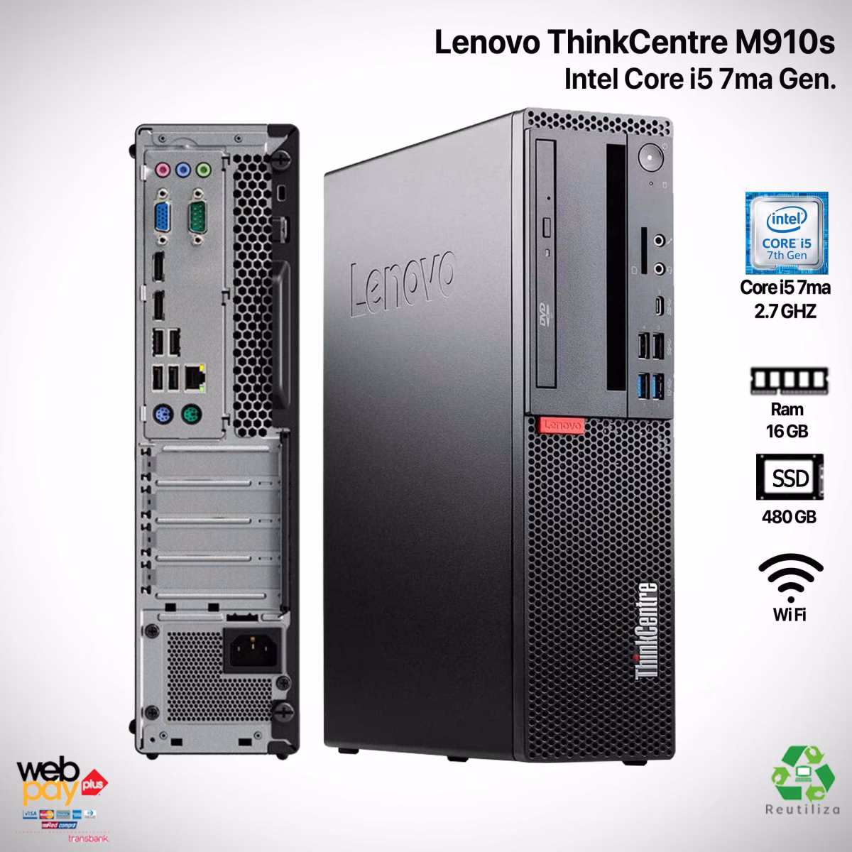 Lenovo ThinkCentre M910s i5 7ma Generación
