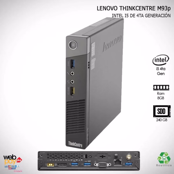 Lenovo ThinkCentre M93p Tiny 240GB SSD