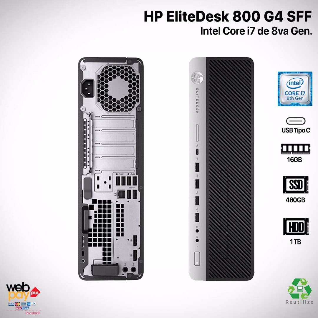 HP EliteDesk 800 G4 1TB HDD 480GB SSD HP EliteDesk 800 G4 1TB HDD 480GB SSD 16GB Ram