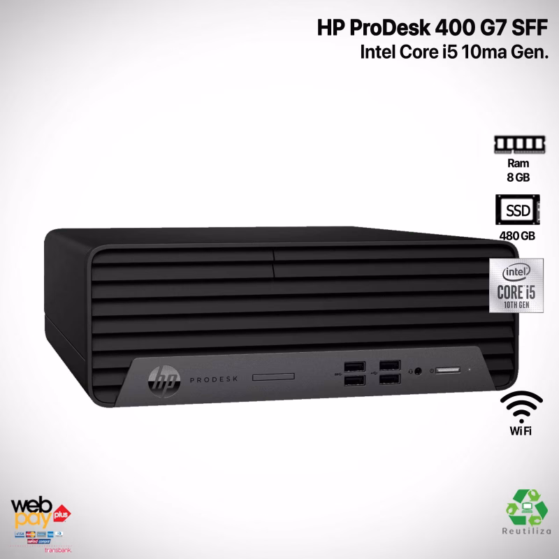 HP Prodesk 400 G7 i5 10ma SFF 512GB NVME M.2 8GB Ram