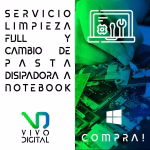 SERVICIO TECNICO DE LIMPIEZA FULL Y CAMBIO DE PASTA DISIPADORA A NOTEBOOK -  COMPRA!