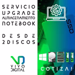 SERVICIO TECNICO UPGRADE DE DOBLE DISCO DURO EN NOTEBOOK - COTIZA! | INSTALACION GRATIS