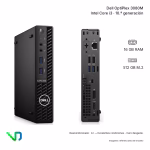 Mini PC Dell OptiPlex 3080M - Intel Core i3 de 10ma Gen | 16 GB RAM | 512 GB M.2 | Reacondicionado | Condición estética A+