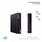 Mini PC Lenovo ThinkCentre M75q Gen 2, vistas frontal en ángulo y posterior verticales del mismo equipo; Ryzen 5 PRO 4650GE, 16 GB RAM y 256 GB M.2. Imagen referencial.